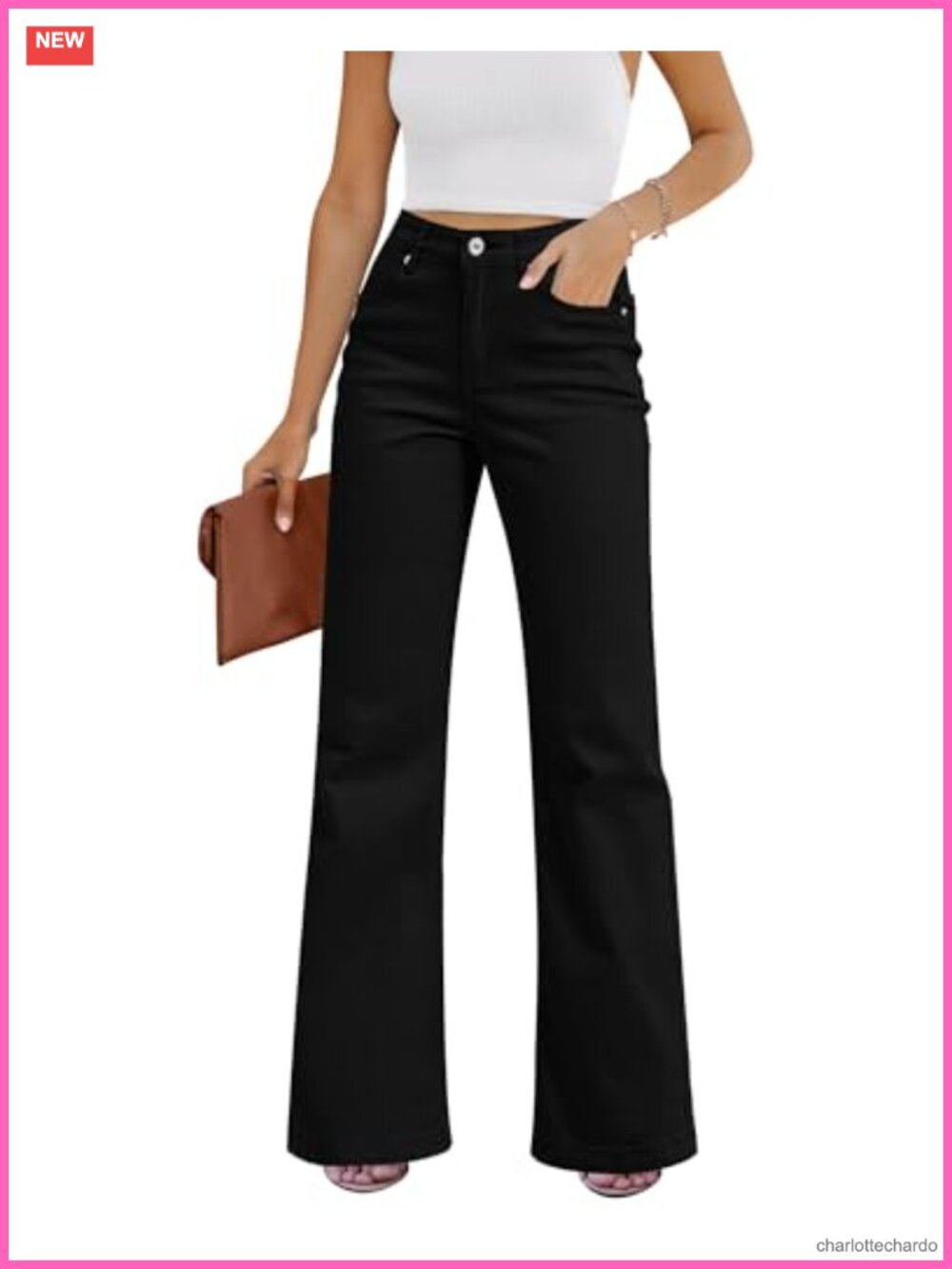 High Rise Wide Leg Baggy Stretchy Denim Jeans